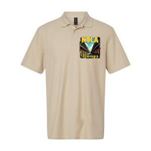 Nola Always Nola Never Forget New Orleans Always Support Softstyle Adult Sport Polo