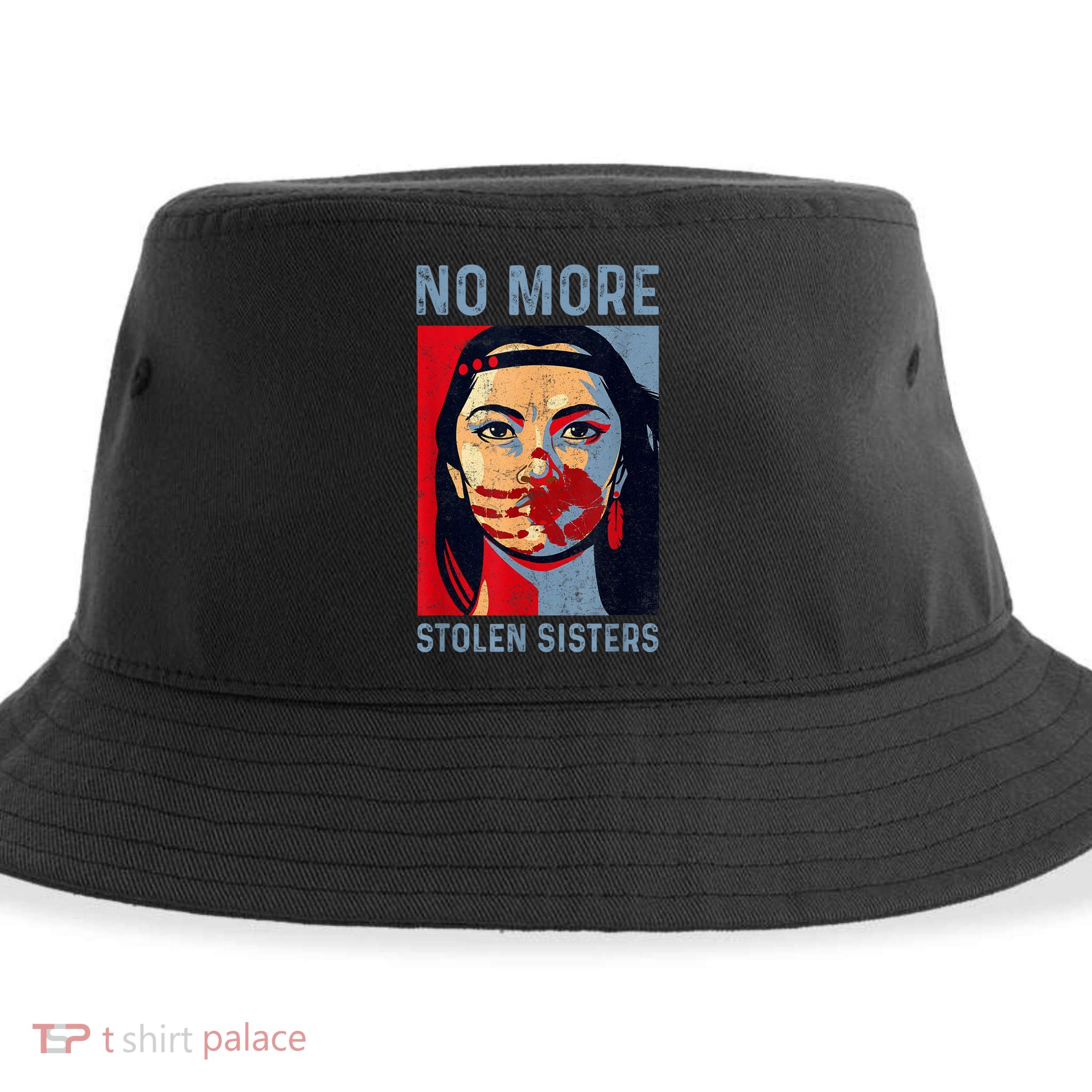 Native American No More Stolen Sisters Sustainable Bucket Hat