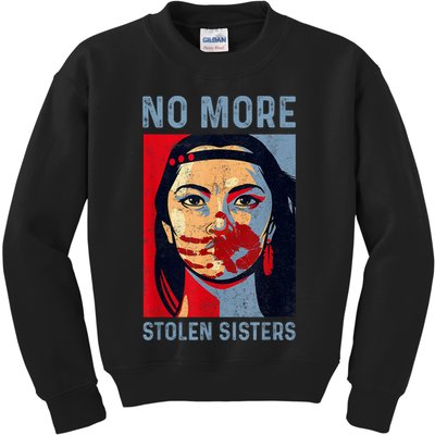 Native American No More Stolen Sisters Kids Sweatshirt