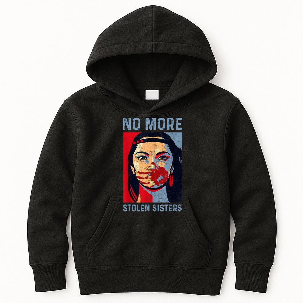 Native American No More Stolen Sisters Kids Hoodie