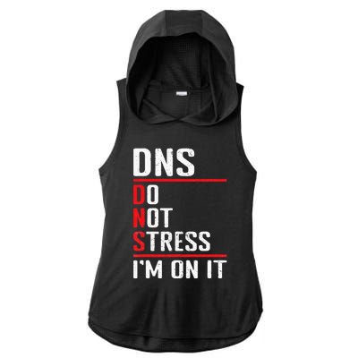 Network Administrator Network Engineer Sysadmin Ladies PosiCharge Tri-Blend Wicking Draft Hoodie Tank