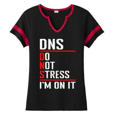 Network Administrator Network Engineer Sysadmin Ladies Halftime Notch Neck Tee