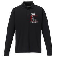 Network Administrator Network Engineer Sysadmin Performance Long Sleeve Polo