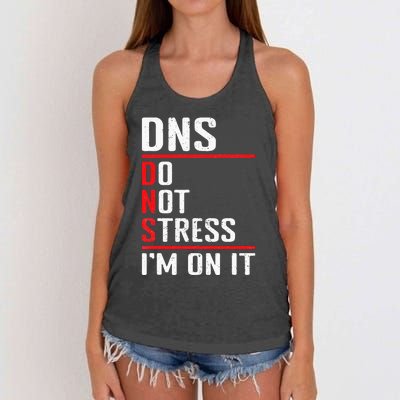 Network Administrator Network Engineer Sysadmin Women's Knotted Racerback Tank