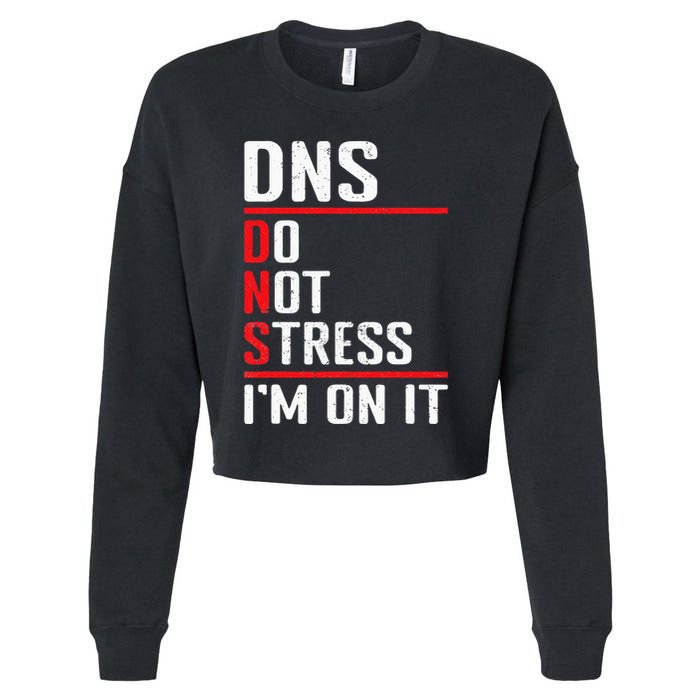 Network Administrator Network Engineer Sysadmin Cropped Pullover Crew