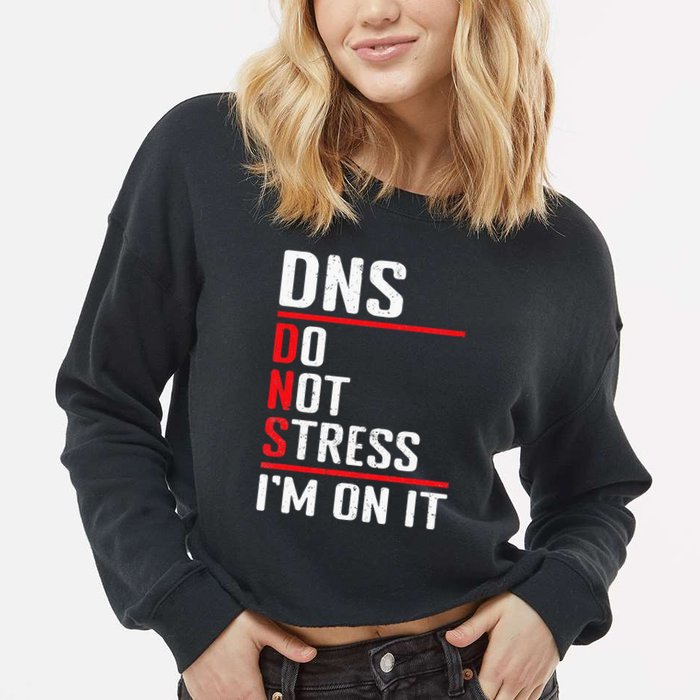 Network Administrator Network Engineer Sysadmin Cropped Pullover Crew
