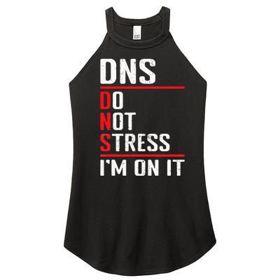 Network Administrator Network Engineer Sysadmin Women's Perfect Tri Rocker Tank