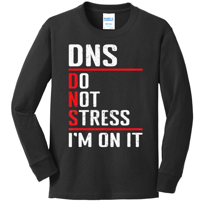 Network Administrator Network Engineer Sysadmin Kids Long Sleeve Shirt