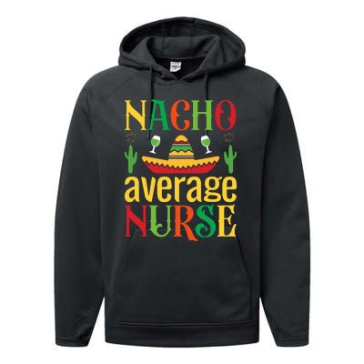 Nacho Average Nurse Performance Fleece Hoodie