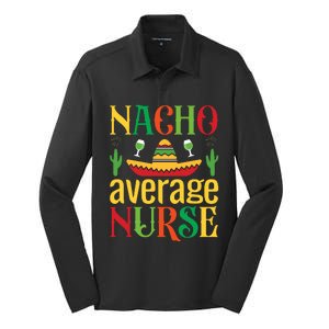 Nacho Average Nurse Silk Touch Performance Long Sleeve Polo