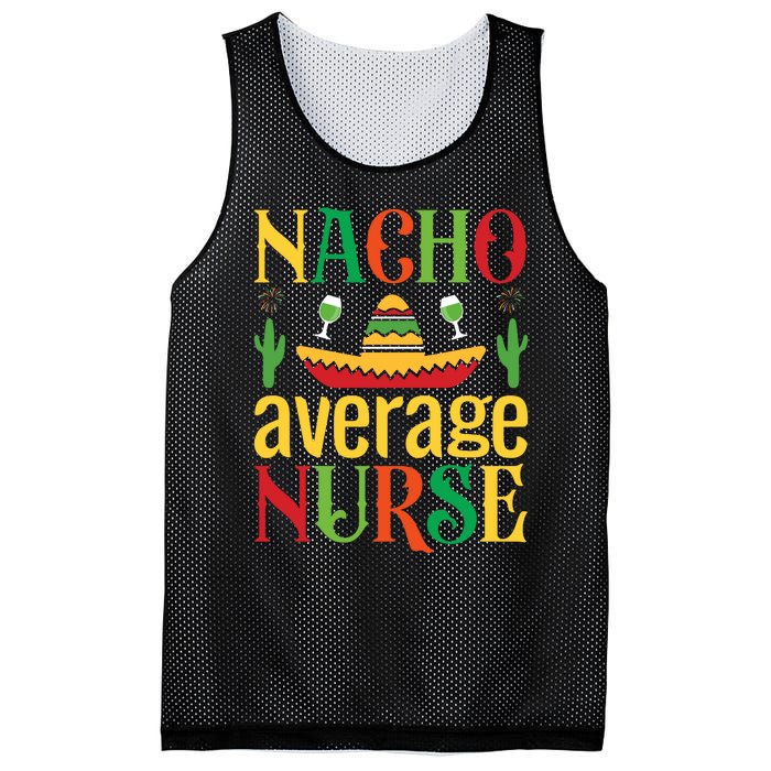 Nacho Average Nurse Mesh Reversible Basketball Jersey Tank