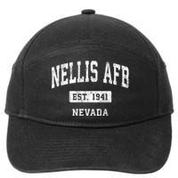 Nellis Afb Nevada Nv Vintage Sports Established 7-Panel Snapback Hat