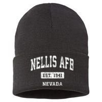 Nellis Afb Nevada Nv Vintage Sports Established Sustainable Knit Beanie