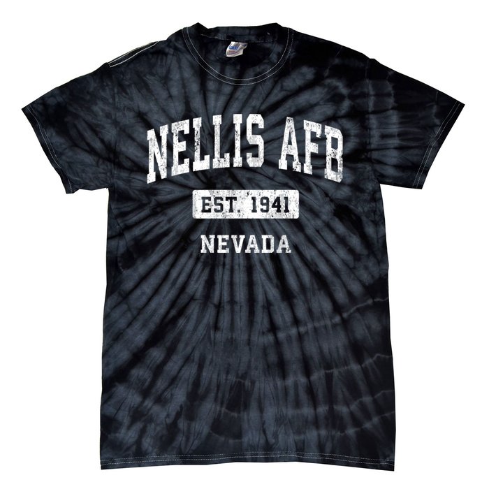 Nellis Afb Nevada Nv Vintage Sports Established Tie-Dye T-Shirt