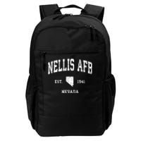 Nellis Afb Nevada Nv Vintage Established Athletic Sports Design Daily Commute Backpack