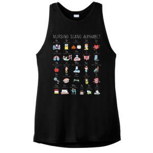 Nurse Alphabet Nurse ABCs Abcs Nursing Slang Terminologies Ladies PosiCharge Tri-Blend Wicking Tank