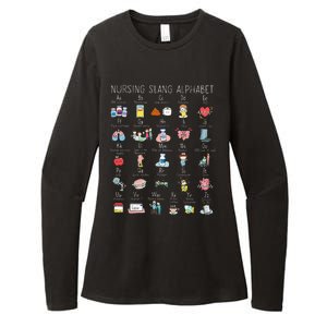 Nurse Alphabet Nurse ABCs Abcs Nursing Slang Terminologies Womens CVC Long Sleeve Shirt