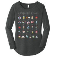 Nurse Alphabet Nurse ABCs Abcs Nursing Slang Terminologies Women's Perfect Tri Tunic Long Sleeve Shirt