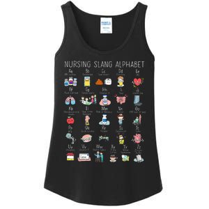 Nurse Alphabet Nurse ABCs Abcs Nursing Slang Terminologies Ladies Essential Tank