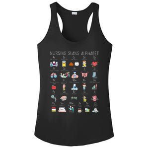 Nurse Alphabet Nurse ABCs Abcs Nursing Slang Terminologies Ladies PosiCharge Competitor Racerback Tank