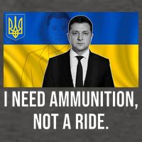 Need Ammunition Not A Ride Ukraine President Vector Backpack