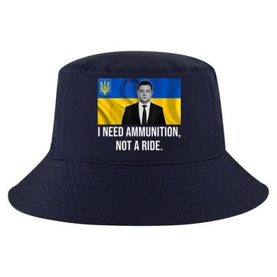 Need Ammunition Not A Ride Ukraine President Cool Comfort Performance Bucket Hat