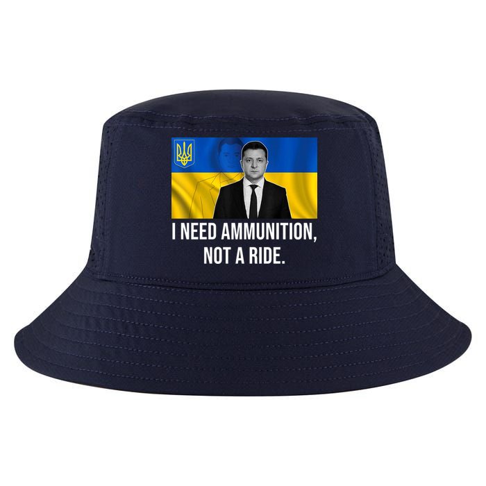 Need Ammunition Not A Ride Ukraine President Cool Comfort Performance Bucket Hat