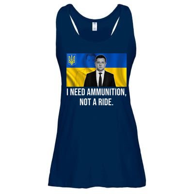 Need Ammunition Not A Ride Ukraine President Ladies Essential Flowy Tank