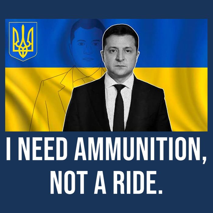 Need Ammunition Not A Ride Ukraine President 16 in Basic Backpack