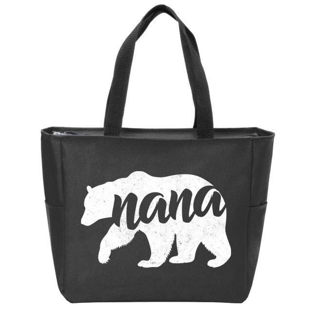 Nana Bear Zip Tote Bag