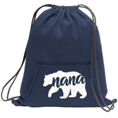 Nana Bear Sweatshirt Cinch Pack Bag