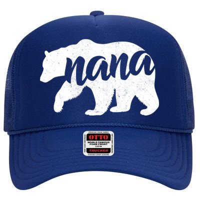 Nana Bear High Crown Mesh Back Trucker Hat