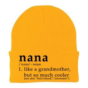 Nana Definition Like A Grandmother Knit Cap Winter Beanie