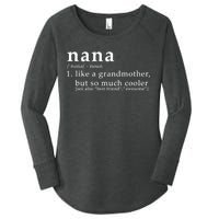 Nana Definition Like A Grandmother Women's Perfect Tri Tunic Long Sleeve Shirt