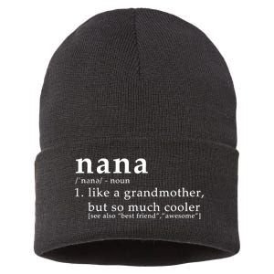 Nana Definition Like A Grandmother Sustainable Knit Beanie