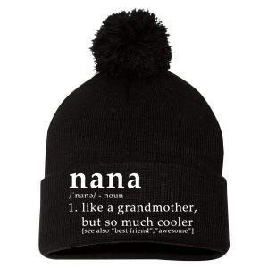 Nana Definition Like A Grandmother Pom Pom 12in Knit Beanie