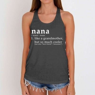 Nana Definition Like A Grandmother Women's Knotted Racerback Tank