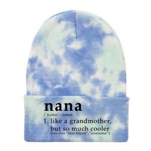 Nana Definition Like A Grandmother Tie Dye 12in Knit Beanie