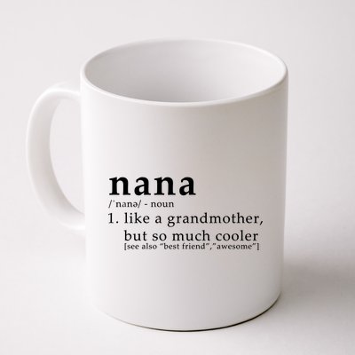 Nana Definition Like A Grandmother Coffee Mug