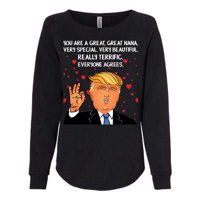 Nana Donald Trump Womens California Wash Sweatshirt