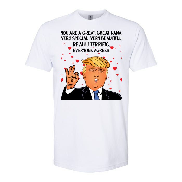 Nana Donald Trump Softstyle CVC T-Shirt