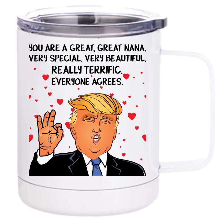 Nana Donald Trump 12 oz Stainless Steel Tumbler Cup