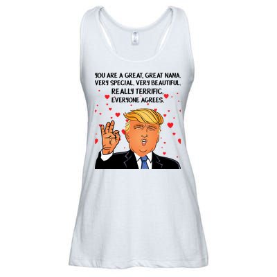 Nana Donald Trump Ladies Essential Flowy Tank