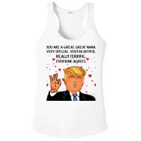 Nana Donald Trump Ladies PosiCharge Competitor Racerback Tank