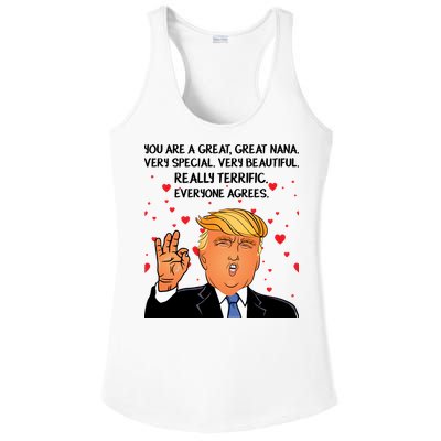 Nana Donald Trump Ladies PosiCharge Competitor Racerback Tank