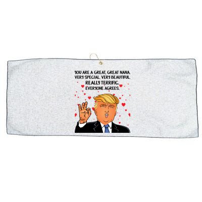 Nana Donald Trump Large Microfiber Waffle Golf Towel