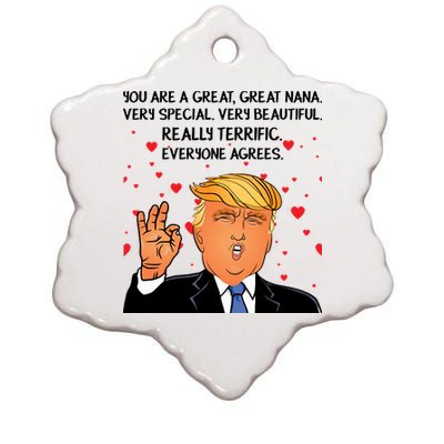 Nana Donald Trump Ceramic Star Ornament