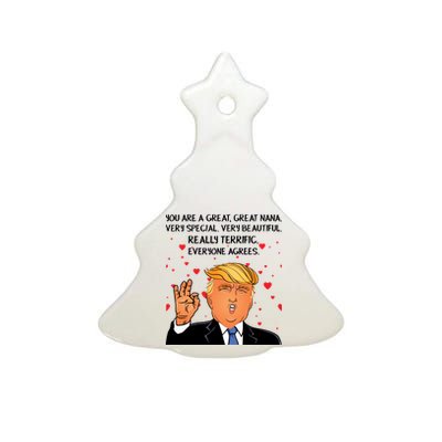 Nana Donald Trump Ceramic Tree Ornament