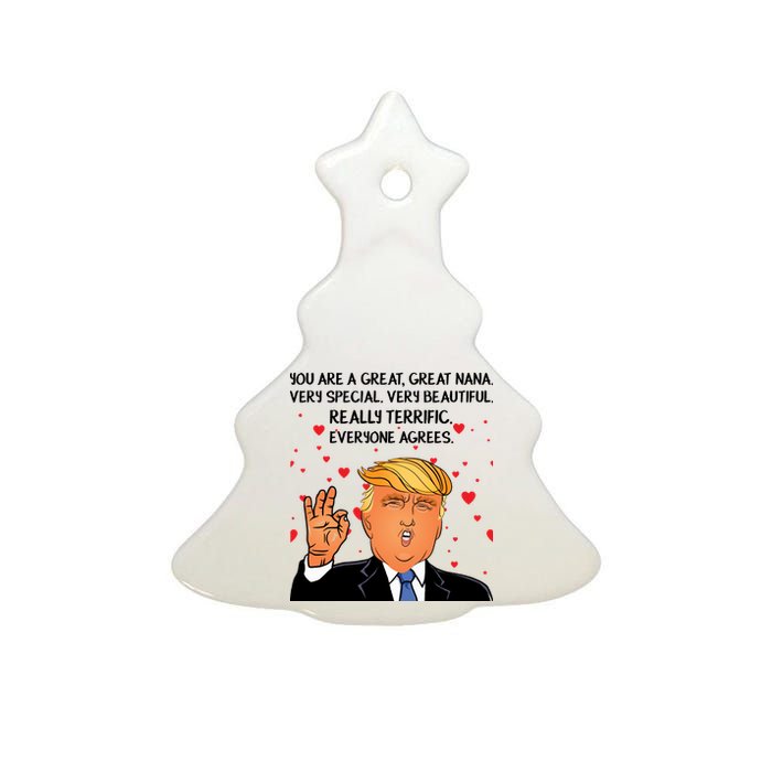 Nana Donald Trump Ceramic Tree Ornament