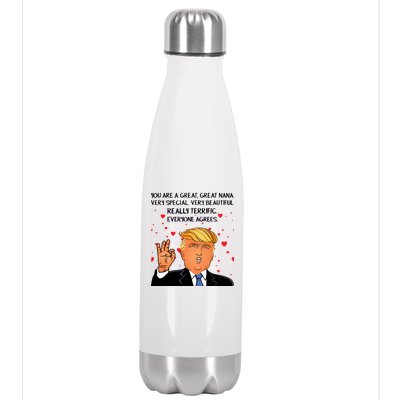 Nana Donald Trump Stainless Steel Insulated Water Bottle